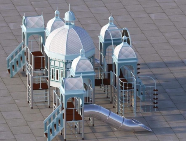 <i>В Железноводске новая детская площадка повторит облик Пушкинской галереи</i>