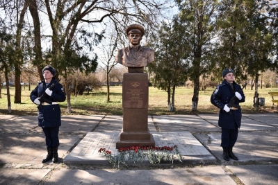 В селе Высоцком Ставропольского края открыли памятник Василию Маргелову