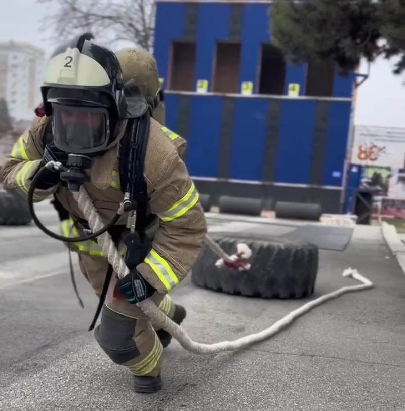 Пожарные КБР приняли эстафету «Профессия сильных» от ставропольских коллег