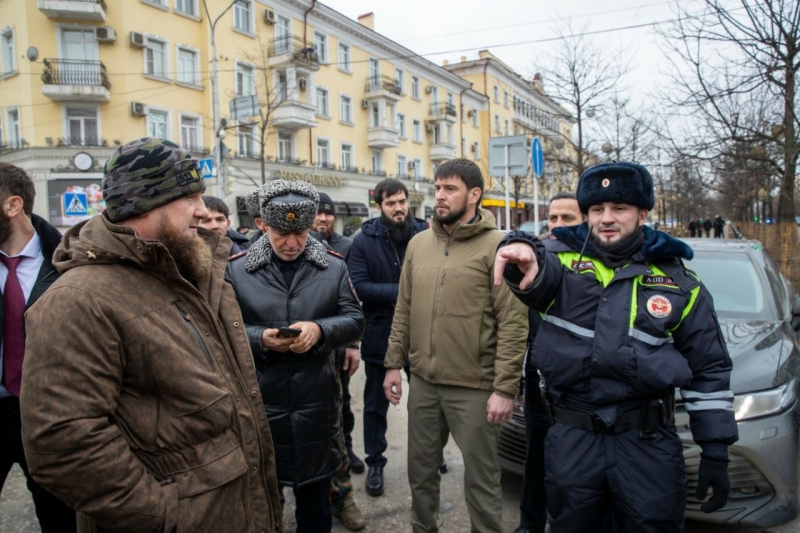 Рамзан Кадыров на месте происшествия в Грозном
