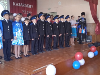 Торжественный приём в казачата прошёл в станице Стодеревской Курского муниципального округа