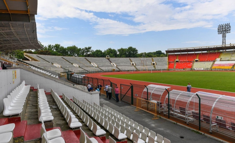 Стадион принимал "Кавказские игры" в 2017 году 