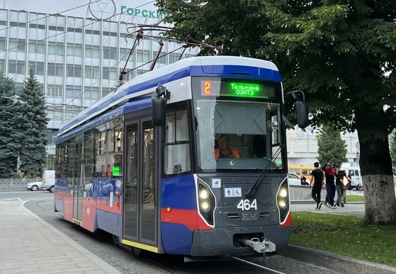 Владикавказ завершил обновления парка трамваем с помощью Ростеха