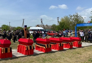 Представитель министерства принял участие в церемонии захоронения останков красноармейцев