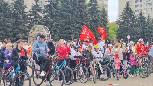 <i>В Ставрополе велопробегу «Спасибо деду за Победу» не помешала погода</i>