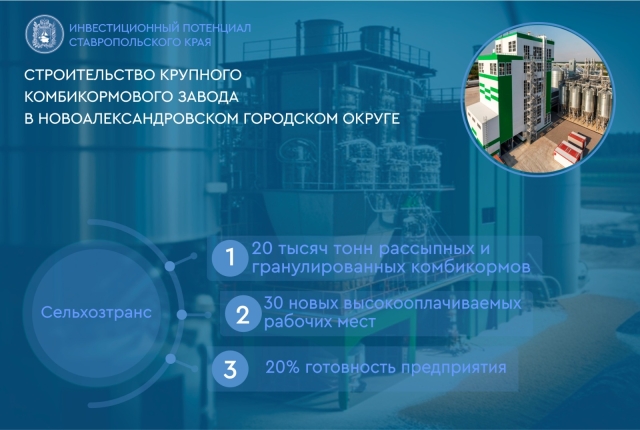 <i>До конца года на Ставрополье заработает комбикормовый завод в Новоалександровске</i>