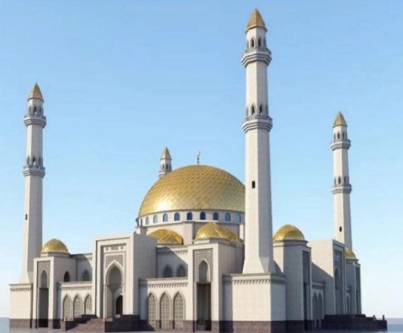 Макет будущей мечети