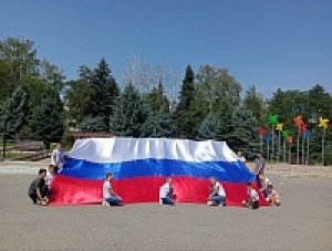 Цыгане из села Кочубеевского  отметили день флага