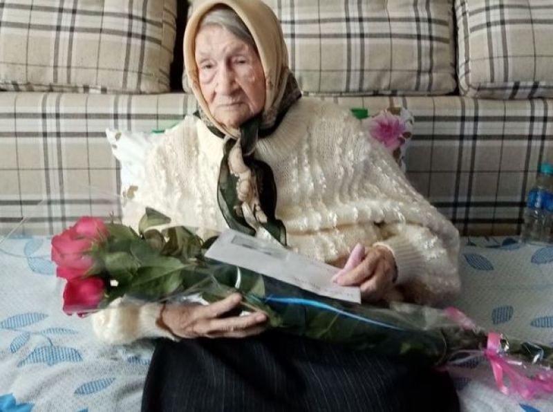Евдокия Толмачева - жительница города Георгиевска, труженица тыла, ветеран труда 