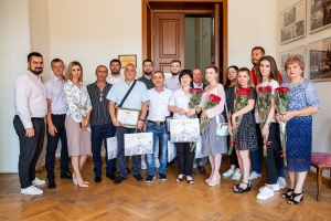 Накануне Дня физкультурника в мэрии Ставрополя наградили спортсменов и тренеров