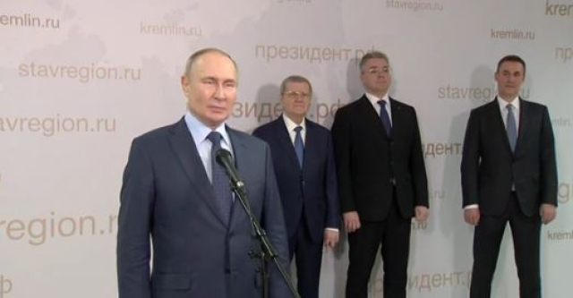 <i>Находясь на Ставрополье, Путин открыл три производства АПК</i>