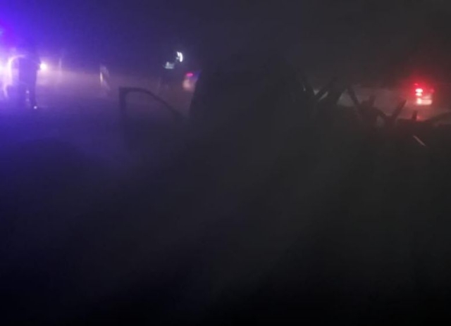 <i>На Ставрополье джип в тумане протаранил железобетонное ограждение</i>