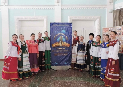 Казачий ансамбль из Новоселицкого района участвует в краевом конкурсе военной песни