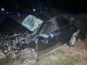 В Новоселицком округе при опрокидывании Lada Granta погиб водитель