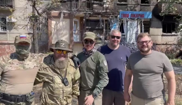 <i>Военные журналисты, которые находятся в Луганской народной республике, поддержали марафон СКФУ</i>