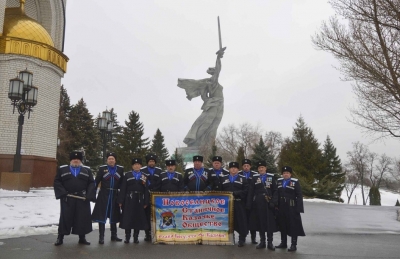 Новоселицкие казаки посетили город-герой Волгоград