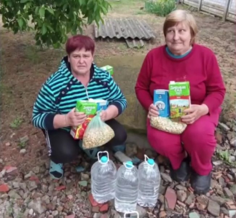 Жители Мелитопольского района Запорожья поблагодарили бойцов батальона "Алания" за гуманитарную помощь